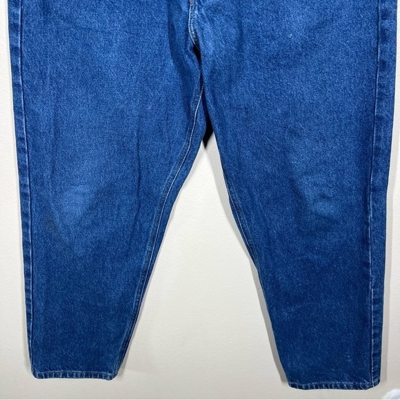 Carhartt Mens Straight Relaxed Fit Blue Denim Work Jeans 100% Cotton Size 36x30 - Picture 3 of 9